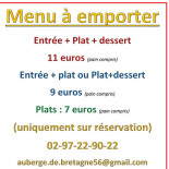 L'auberge De Bretagne Speisekarte