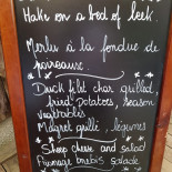 Auberge Du Conte menu