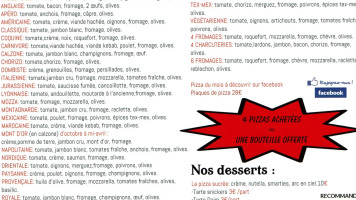 La Pizz' Meximieux menu