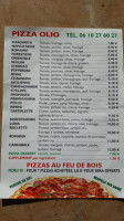 Pizza'olio menu