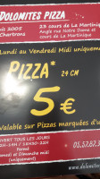 Dolomites Pizzas inside