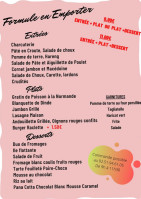 Restaurant Traiteur la Foret menu