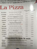 Pizzéria Vesuvio menu