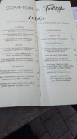 Le Tourny Bar Snack Restaurant menu