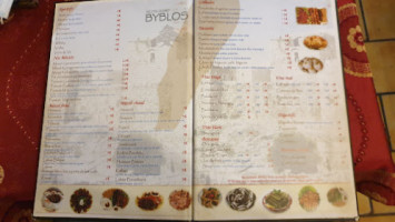 Le Byblos menu