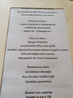 Le Chamagnon menu