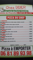 Chez Didier menu