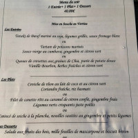 Les Bains de Montpellier menu