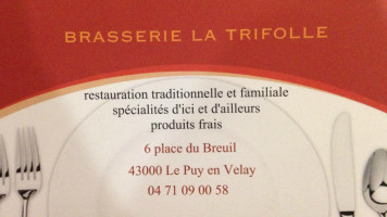 Brasserie La Trifolle food