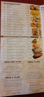 Bangkok menu