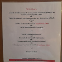 Le La Taniere menu