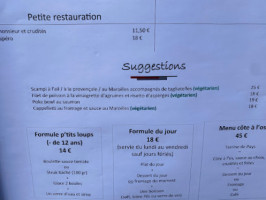 L'auberge De La Tour menu