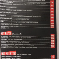 Le Pizz'Burg menu