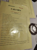 Casa Mia menu
