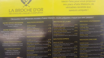 Broche D Or Roxim menu