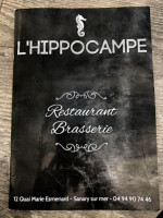 L'hippocampe menu
