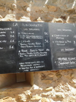 La Rinsoulette menu