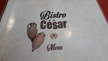 Le Bistro de Cesar menu