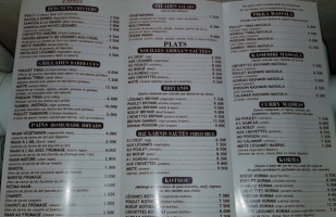 Ammaa's menu