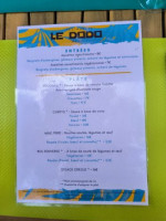 Le Dodo menu