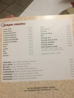 Creperie de la Gare menu