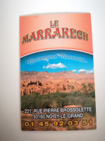 Le marrakech menu