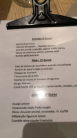 Le Cosy Grill menu