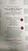 Auberge Val'riquaise menu