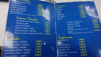 La Goulette menu