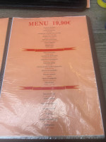 Casa D'oc menu