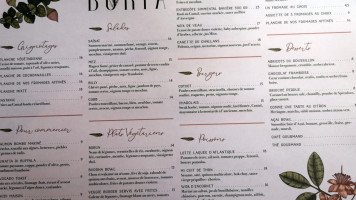 Boria menu