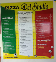 Pizza Del Stadio menu