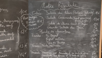 Au Relais Montagnard menu