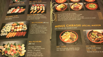 Sushi Taro menu