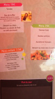 Autour Du Monde menu