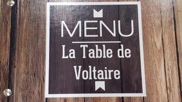 La Table De Voltaire menu