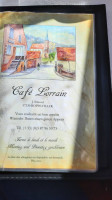 Cafe Lorrain menu