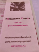 Restaurant Paquet food