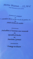 La Colonne menu