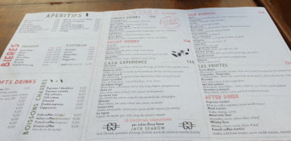 Chez P Le Corse menu