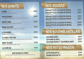 La Case à Didoune menu