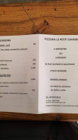 Le Petit Chaniers menu