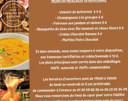 Aux Saveurs Des Saisons food