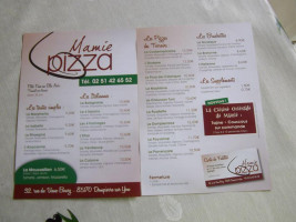 Mamie Pizza menu
