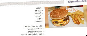 Big-Food Burger menu