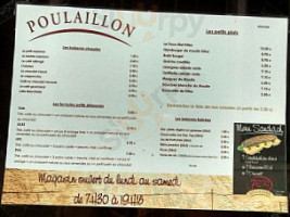Poulaillon menu
