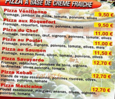 Pizz'Appel menu