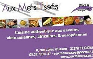 Aux Mets Tisses menu