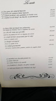 Le Soufflet menu