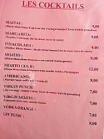 Le Mini-Grill menu